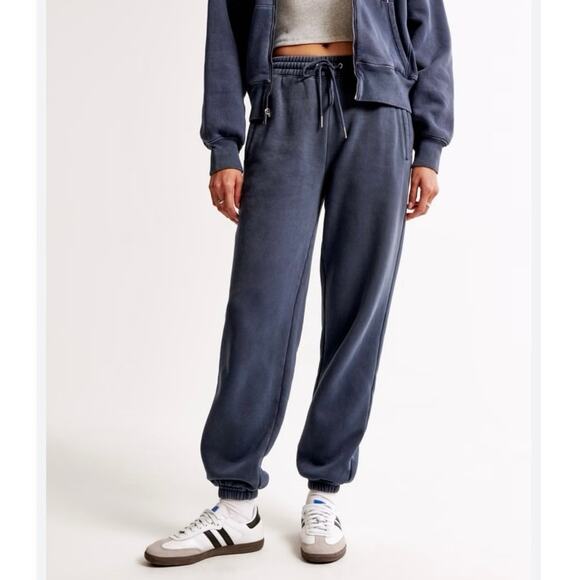 Abercrombie & Fitch Pants - Abercrombie & Fitch Soft AF Sweatpants Blue Fleece Joggers Women’s M